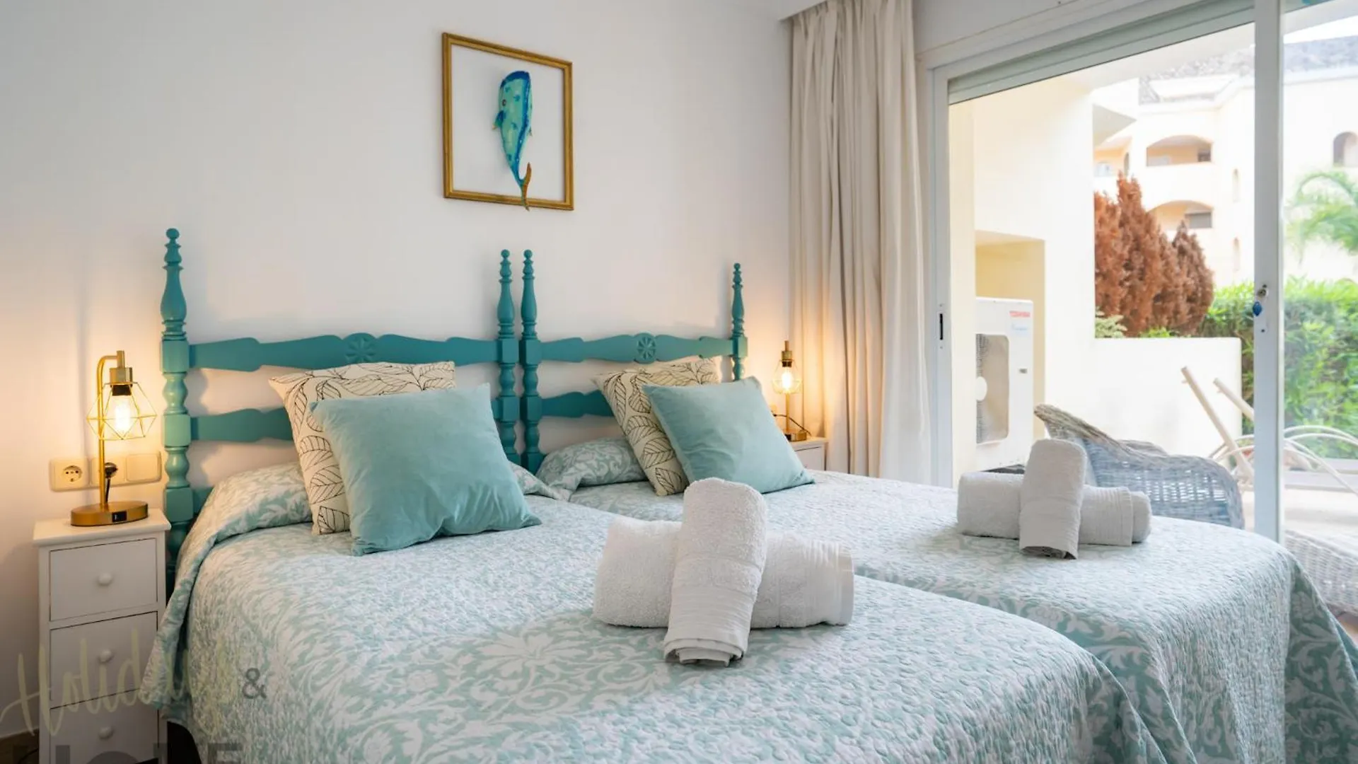 Hacienda Playa Elviria 300 M Playa,Jardin , 2 Hab ,Marbella Apartment  Marbella