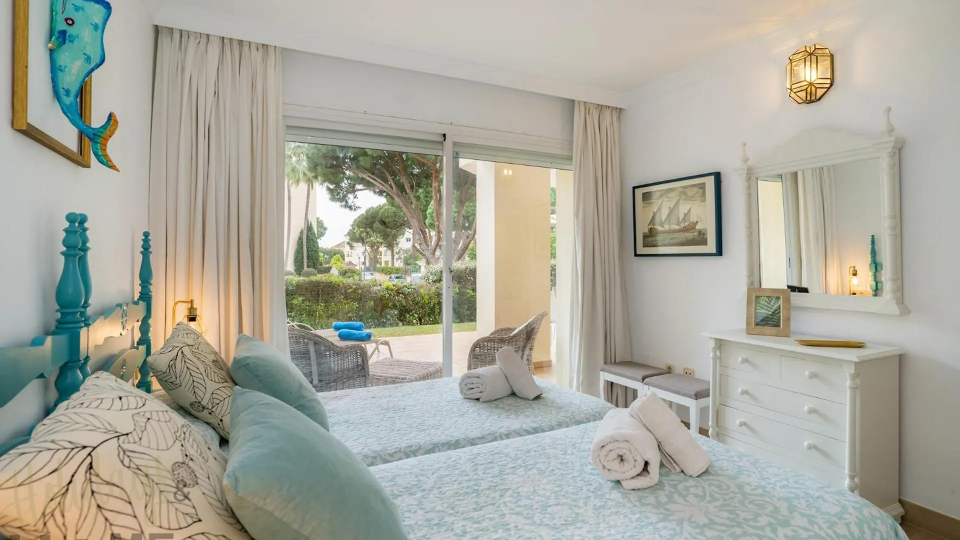 Hacienda Playa Elviria 300 M Playa,Jardin , 2 Hab ,Marbella Apartment 0*, Marbella